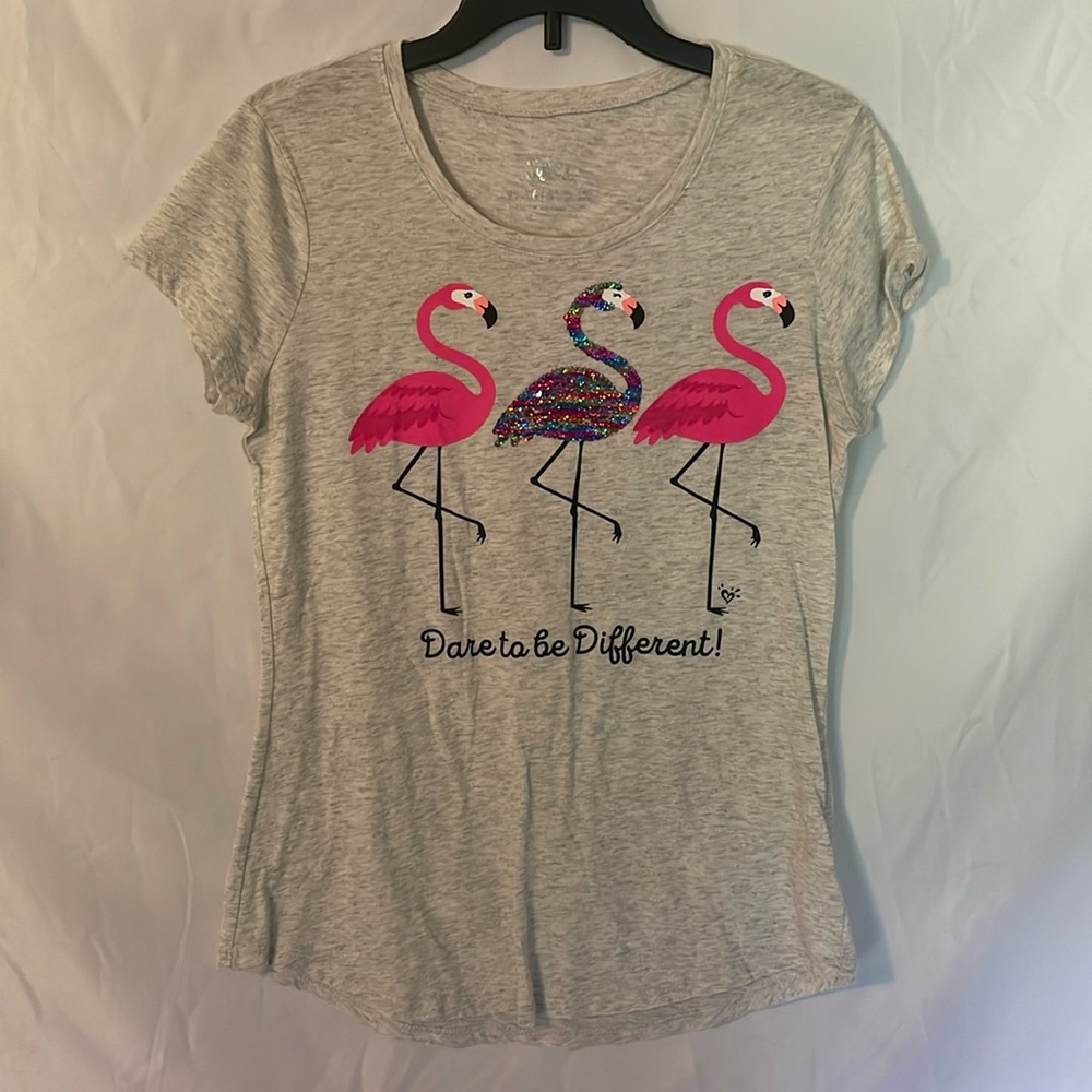 Justice Girls Flamingo Shirt
